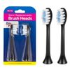 Replacement Brush Set for Promedix PR-740 Electric Sonic Toothbrush - 2X Replacement Brushes (Black)
