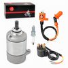 Starter Motor & Relay Ignition Coi Spark Plug Compatible with Honda Recon 250...
