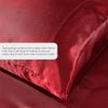 Satin Sheets Full [4-Piece, Burgundy] Hotel Luxury Silky Bed Sheets - Extra Soft