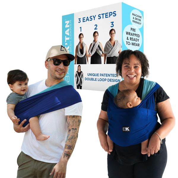 Active Oasis Baby K'tan Baby Carrier Wrap: #1 Easy Pre-Wrapped Baby Sling Gift | Breathable Sport Blend | UVA/UVB Infant Sun Protection | Promotes Safe Hygiene | Newborn up to 35lb (See Size Chart)