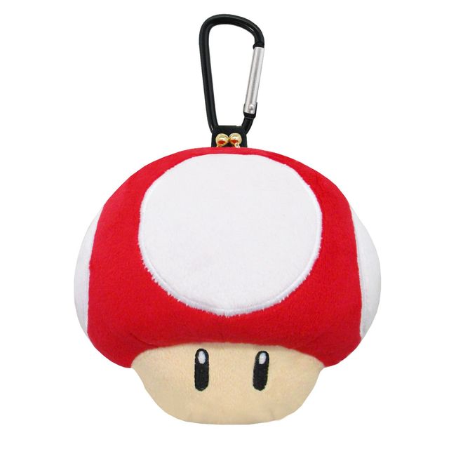 MZ29 Super Mario Stuffed pouch (Super Mushroom) Height 12 cm