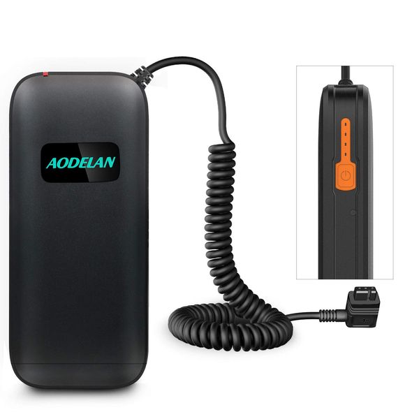 AODELAN External Flash Battery Pack Battery Power Bank for Canon 600EX II-RT 600EX-RT 580EX 580EX II 550EX,MR-14EX MR -24EX Yongnuo and Godox Speedlite Replacement CP-E4N and CP-E4 12 AA Batteries for