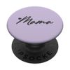 Gray Light Pastel Purple Heart Mama PopSockets Adhesive PopGrip