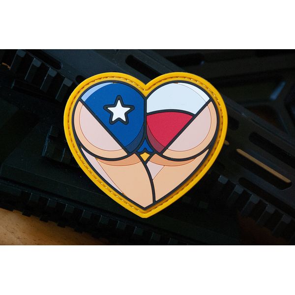 MORALE PATCH TEXAS FLAG, I LOVE TEX-ASS, Texas Tactical,