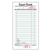 Adams Guest Check Pads, Single Part, Perforated, White, 3-2/5" x 6-3/4 ", 50 Sheets/Pad, 5 Pads/Pack (525SWMT)