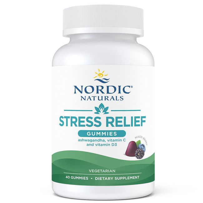 Nordic Naturals Stress Relief Gummies, Mixed Berry - 40 Gummies