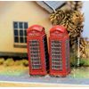 Langley Models 3 Solid Telephone boxes N Scale UNPAINTED Metal Model Kit A11