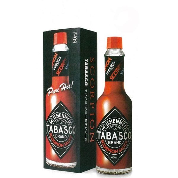 Nippon Coffee Boeki Tabasco Scorpion Sauce, 2.4 fl oz (60 ml) x 3 Bottles