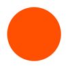 Blank Color Coding Stickers, Writable Surface – 500 Permanent Labels per Roll (Red Fluorescent, 2" Circle)