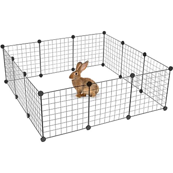 Pet Playpen, Foldable Metal Exercise Pen | Small Animal Cage Indoor/Ou