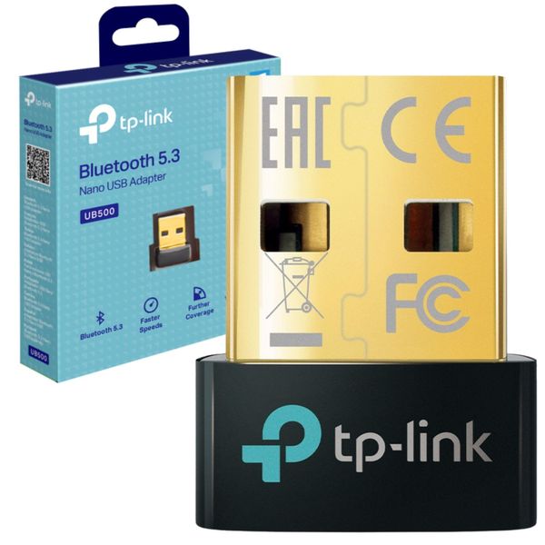 TP-Link Nano USB Bluetooth 5.3 Adapter for Multiple Devices, Long Range Bluetooth Dongle/Receiver for Win 11/10/8.1/7, Plug and Play (UB500)