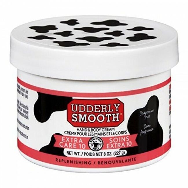 Udderly Smooth Hand and Body Cream extra Care 10 Unscented 8 Ounce