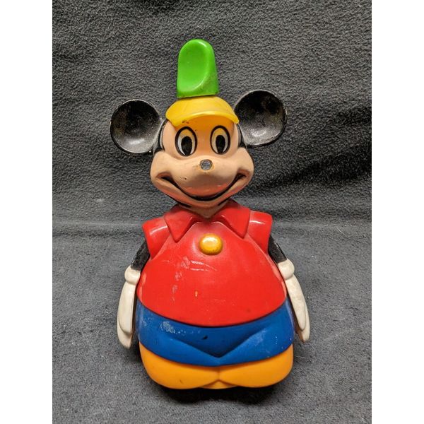 SUPER RARE Vintage Mickey Mouse Spinning Top Toy