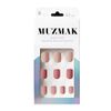 [MUZMAK Cashmere Rose] - Short Square - 36pcs Nail Tip False Nail File Prep Pat Wood Stick