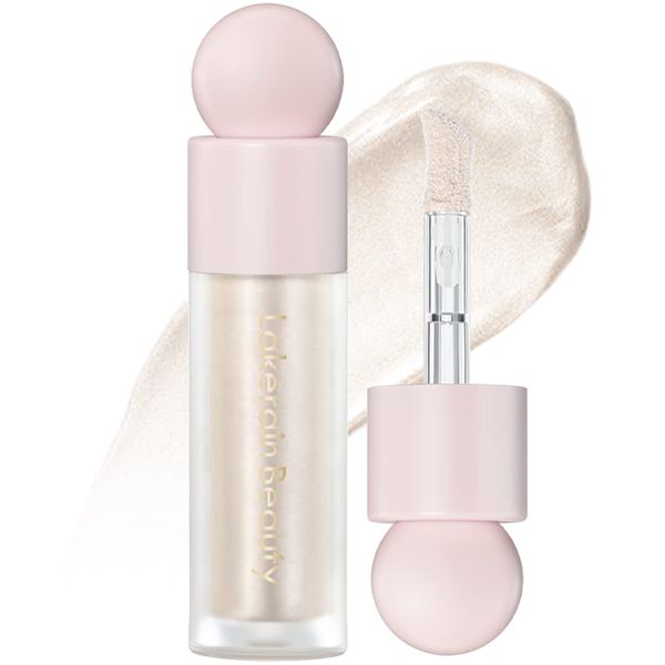 Erinde Liquid Highlighter Makeup, Face Highlighter Bronzer Makeup Stick, Natural Glossy Finish, Lightweight Blendable Silky Smooth Cream Face Illuminator Makeup, Cruelty-free, 01# MOONLIGHT