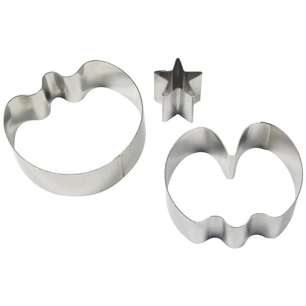 PME SP263 Stainless Steel Sweet Pea Cutters, Medium Size, Set of 3 , Silver