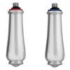 Moen 97372 Monticello Large Lever Hot and Cold Shower Handle Insert, Chrome (2-Pack)