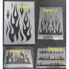 Flame Stencils, Choose Design Re-usable - Crafting - Airbrush - Cake Decoration