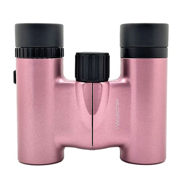 iWatcher 8x21DH Binoculars with Strap for Sports & Concerts Indispensable Binoculars 8x (Pink)