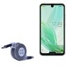 BoxWave Cable Compatible with Sharp Aquos R2 Compact - miniSync - USB-A to USB Type-C, Retractable Cable 5 Pre-Set Lengths Avoid Tangles