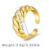 Jewlure Gold Braided Ring, Twisted Metallic Band Ring