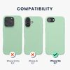 kwmobile Case Compatible with Apple iPhone 16e Case - Soft Slim Protective TPU Silicone Cover - Mint Matte