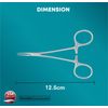 Halstead Locking Mosquito Homeostatic Curved Forceps Surgical Dental Tools (Inst