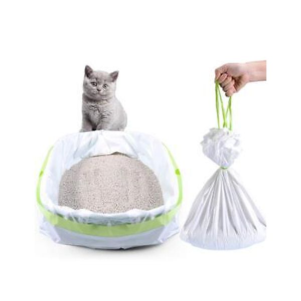 PETOCAT Cat Litter Liners Large Jumbo Drawstring Extra Durable Pet Cat Pan Li...