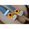 Sunflower Wedding Cake Knife Personalized Wedding Cake Cutter Fall Wedding Cake Cutting Set