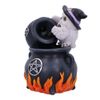 Nemesis Now Snowy Brew Backflow Incense Burner, Black, 17cm