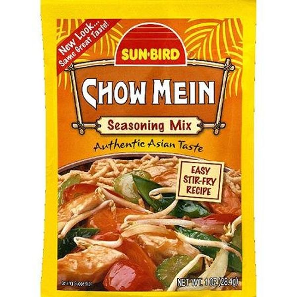 Sun-Bird Chow Mein Seasoning Mix, 1 oz, (Pack of 24)