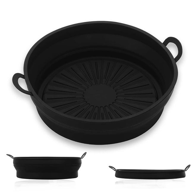 VIEVRE Airfryer Silikonform,Air Fryer Silicone Pot,Heißluftfritteuse Backform,Silikon Backform für Heißluftfritteuse,Silikonform Heißluftfritteuse,Silikonform für Heißluftfritteuse,Air Fryer Silikon