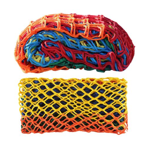 LGLFDJ Multicolor Safety Rope Net for Kids, Exterior Guardrail Net for Stair Balcony, Knotless Fence Protective Netting, Outdoor Terrace Decoration Grid Net (1M×1M(3.3FT×3.3FT), Multicolor)