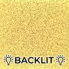 Orange Transparent Glitter Cast Acrylic Sheet, 3mm thick (250x150mm)