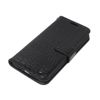 [accessories.bi] iPhone 12 Pro/12 Compatible Case Croco Pattern PU Notebook Type Embossed Stand Cover Black
