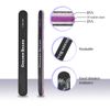 12 Pack Professional Nail Files Buffer Set Double Sided Emery Boards 100/180 Grit Manicure Tools for Acrylic Natural Thick Gel Nails Grooming