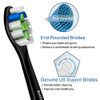 16 Pack Replacement Toothbrush Heads Compatible with Philips Sonicare Electric Toothbrush. 8er White, 8er Black.
