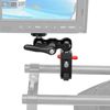 SZRIG Multi-Functional Ballhead Clamp Magic Arm Adapter with Bottom Clamp Super Robust Central Lock Knob(Red)
