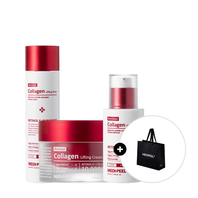 Medi-Peel Retinol Collagen Lifting 3-Piece Set (Gift: Shopping Bag)