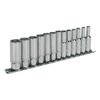 Sealey Ak2692 Socket Set 13Pc 1/4Sq Drive 6Pt Deep Walldrive Metric