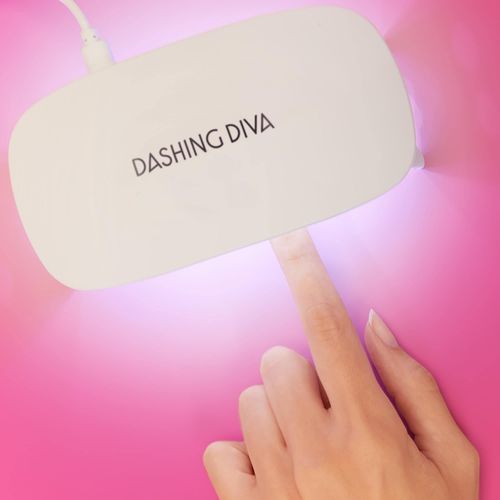 Dashing Diva Mini LED Gel Nail Lamp - Compact and Portable LED Nail Light for Gel Nails - Universal USB LED Lamp For Curing Semicured Nails & All Gel Nail Products