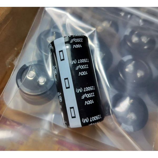 2pcs Panasonic 2200uf 100v Snap In Electrolytic Capacitors 100v2200uF