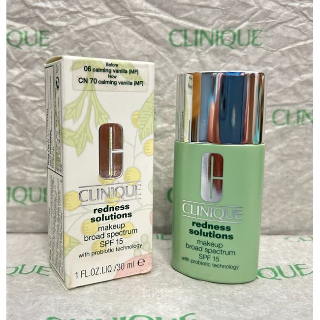 Clinique Redness Solutions Makeup SPF15 - Calming Vanilla 1oz New