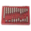 22pcs Stainless Steel Test Indicator Probe 0.01mm Precision Digital Indicator Extension Stem Rod Set