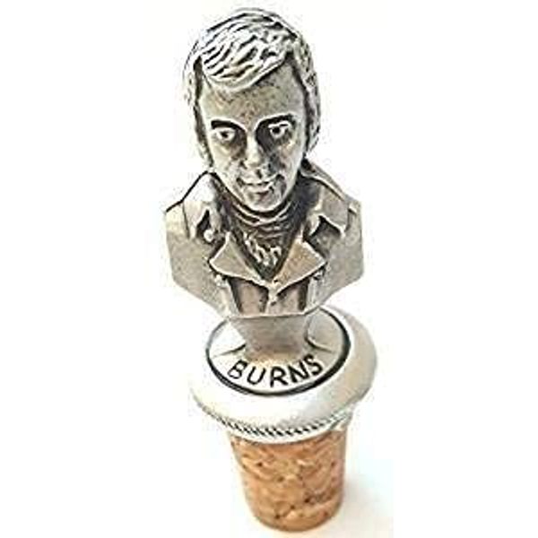 Robert (Rabbie) Burns Figure bottle stopper, great gift idea