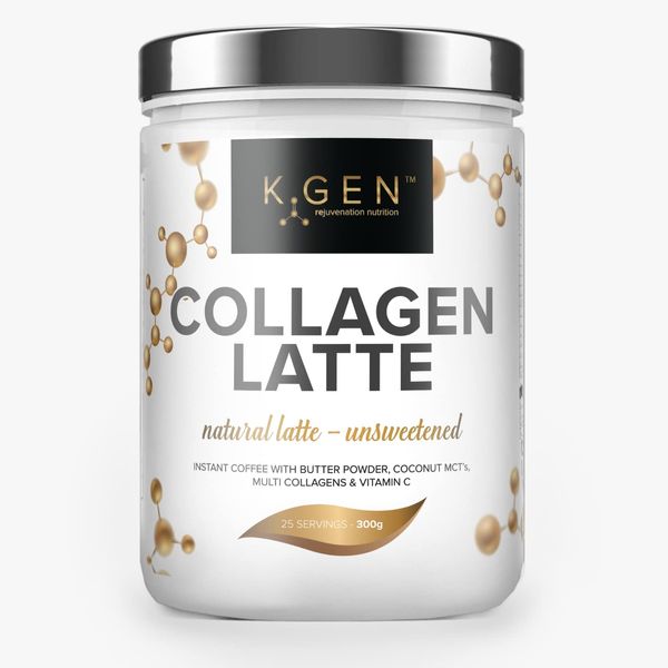 Collagen Latte Instant Coffee Latte UK Made Coffee Collagen Blend for Skin | Hair | Nails | Joints | Hydrolyzed & Smooths | With Hyaluronic & Vitamin C