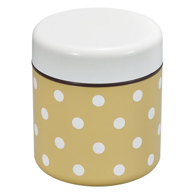 Miyamoto Sangyo Double Wall Lunch Box, Dots, Beige, 8.5 fl oz (250 ml), Lower Level: 10.1 fl oz (300 ml)