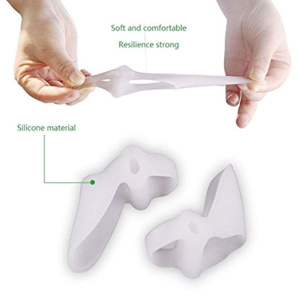 PEDIMEND Silicone Gel Bunion Relief Big Toe Separator - Big Toe Straightener - Recover Callus, Corns & Bunions - Avoid Shoe Friction - Toe Alignment Support – Unisex - Foot Care