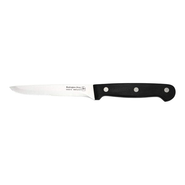 Rockingham Forge Steak Knife with Black Bakelite Handle