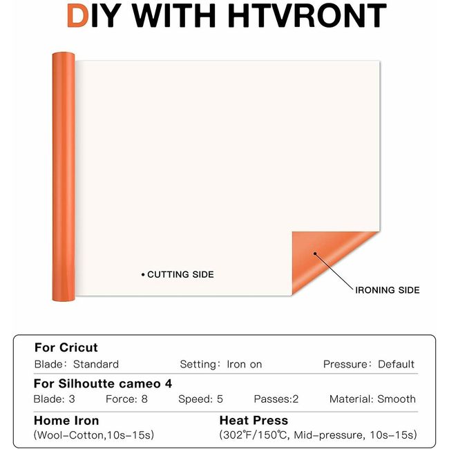 HTVRONT 12 Pack Glitter Colors 25X150cm/10inX5ft PU Heat Transfer Vinyl  Roll for Cricut DIY Iron on T-shirt Printing HTV Film